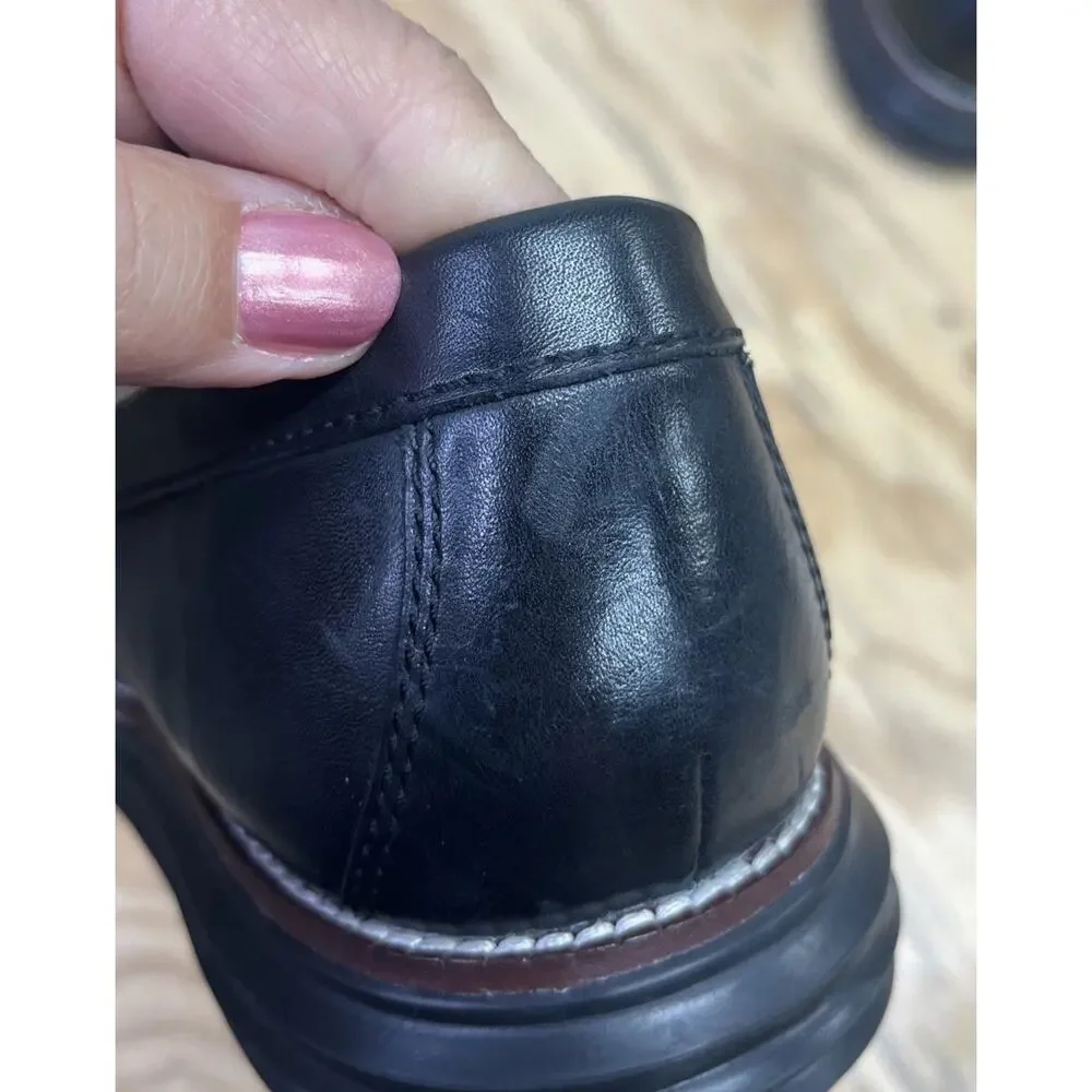 Cole Haan Grand.ØS Black Leather Slip-On Loafer Dress Shoes Men 11M Preppy